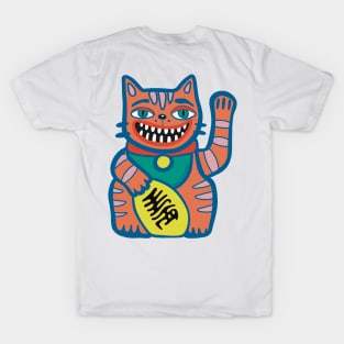 Maneki Neko Crazy Funny Cat T-Shirt